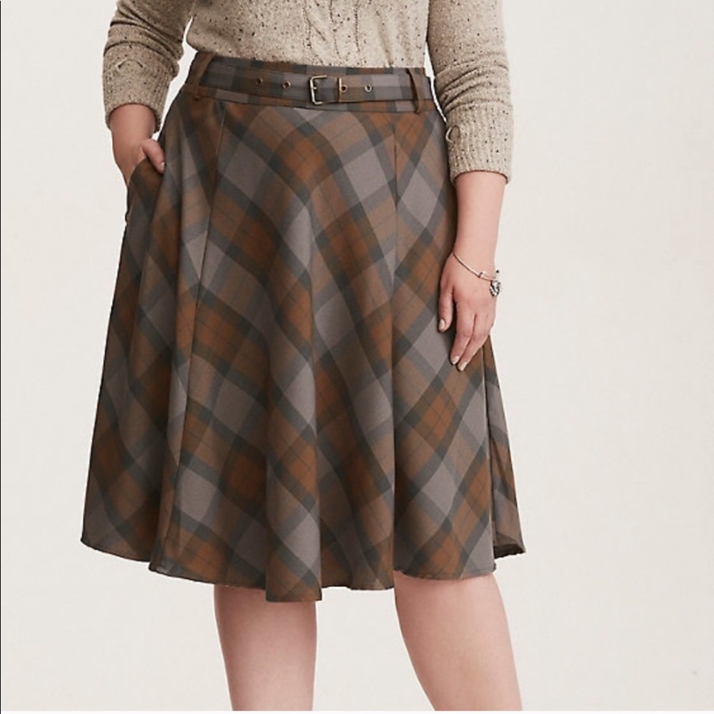 Torrid Outlander plaid skirt